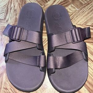 Chaco Dark Purple Slide Sandals